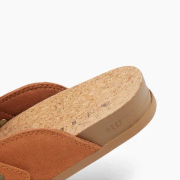 REEF TAN/RUST MULES, CORK INSOLE, 7 - Picture 8 of 13